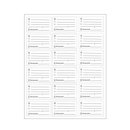 Etiqueta Barquilla 24uds