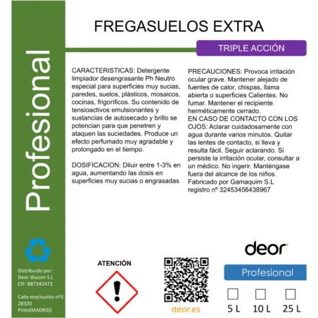 Fregasuelos Extra Perfumado 5L