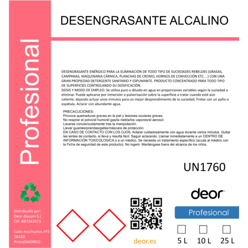 Desengrasante Multiusos Alcalino 1L