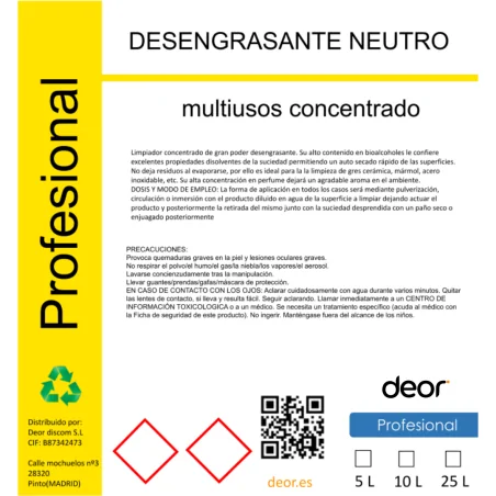 Desengrasante Multiusos Neutro 1L