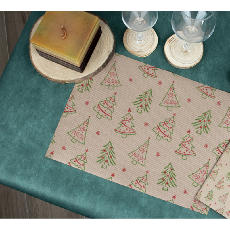 Mantel Papel 30x40 Navidad ECO