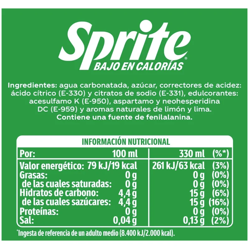 Sprite 33Cl 24 Uds