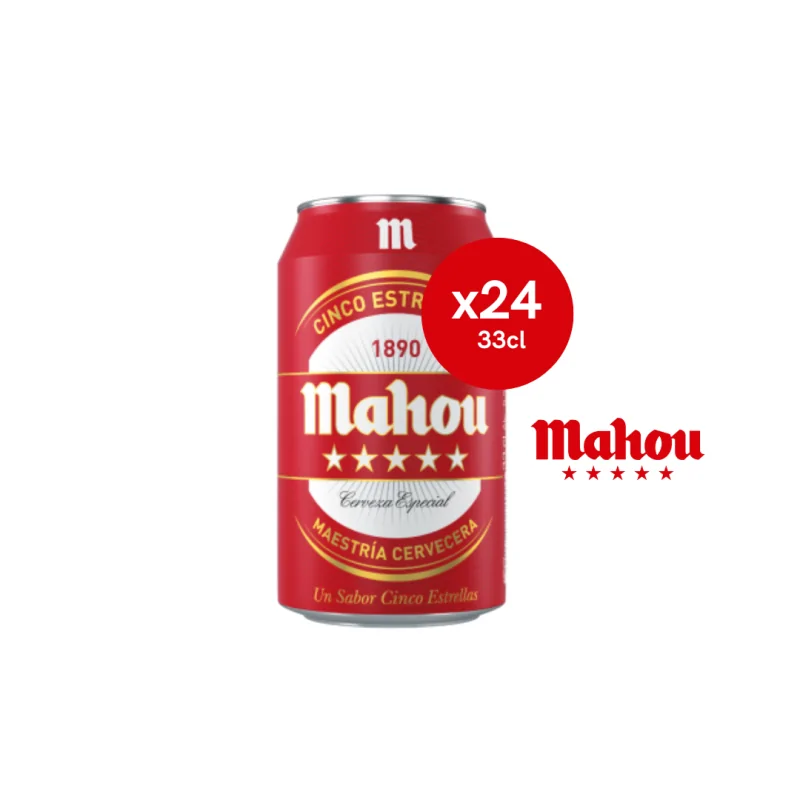Mahou 5 Estrellas 33Cl 24Uds