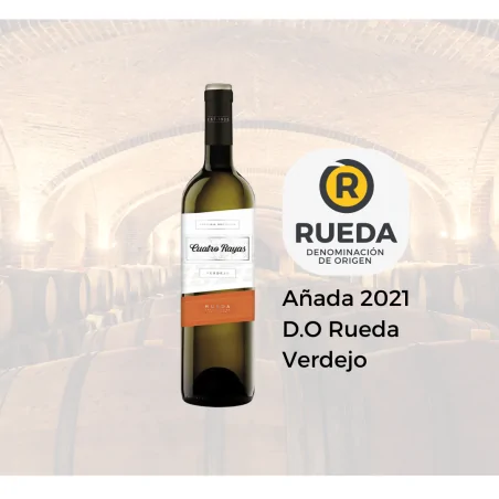 Cuatro Rayas Vino Blanco Verdejo 0,75L