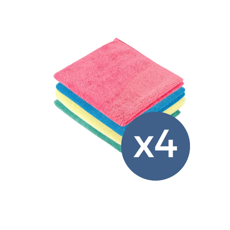 Bayeta Microfibra Colores 4uds