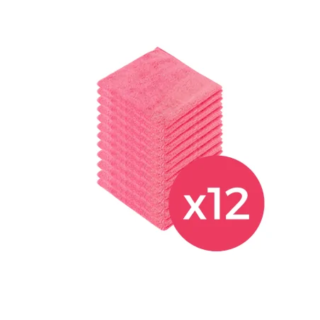 Bayeta Microfibra Roja 12uds