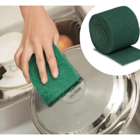Estropajo Fibra Verde en Rollo 6m