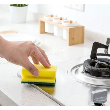 Estropajo con Salvauñas Profesional 6uds