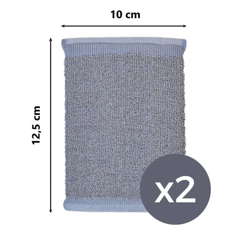 Almohadilla Acero Inoxidable 2Uds