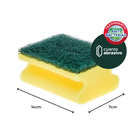 Estropajo con Salvauñas Profesional 6uds