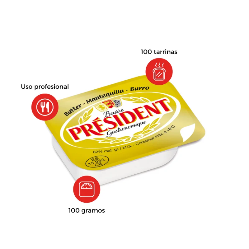 Mantequilla Monodosis 100Uds