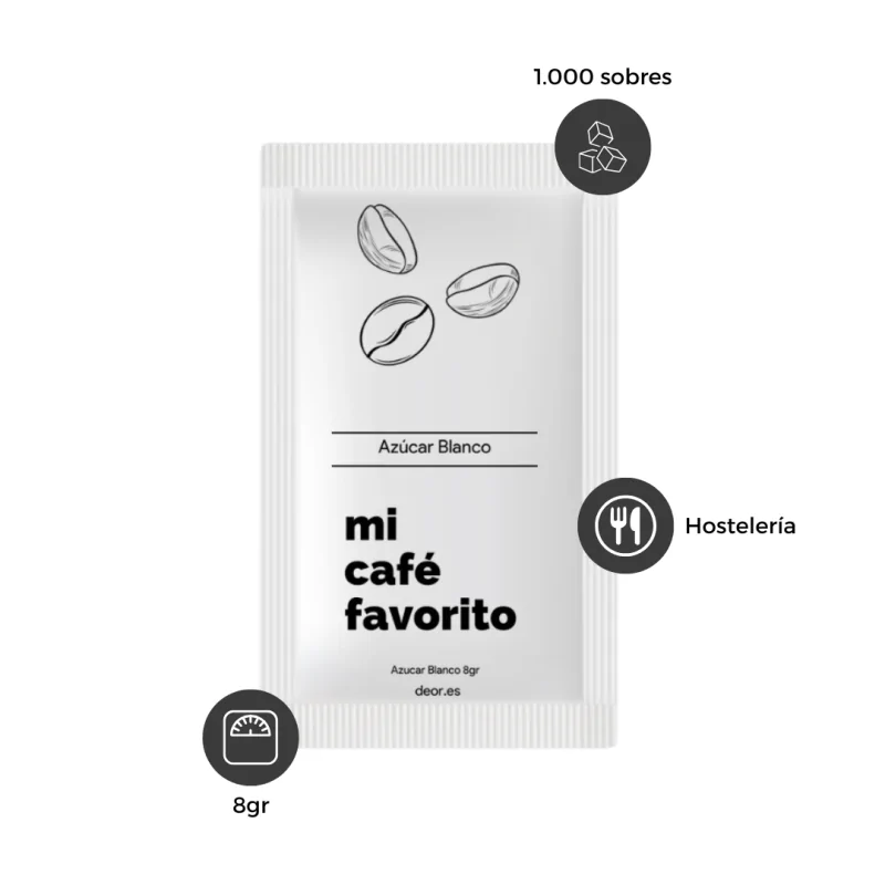 Azúcar Blanco 8gr 1.000uds