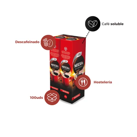 Nescafé Descafeinado Sobre 100uds