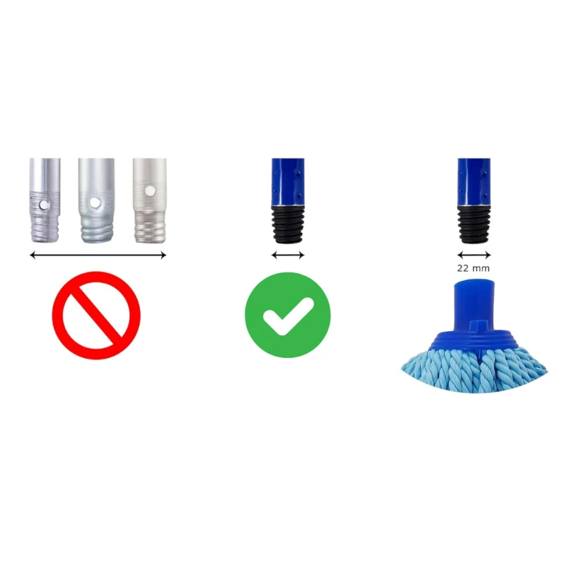 Fregona Tiras Microfibra Profesional Azul