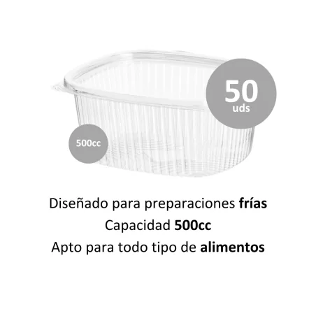 Envase OPS 500cc 50uds