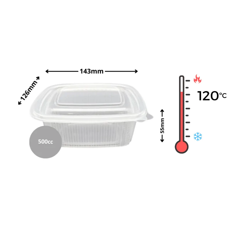 Envase PP 500cc 50uds