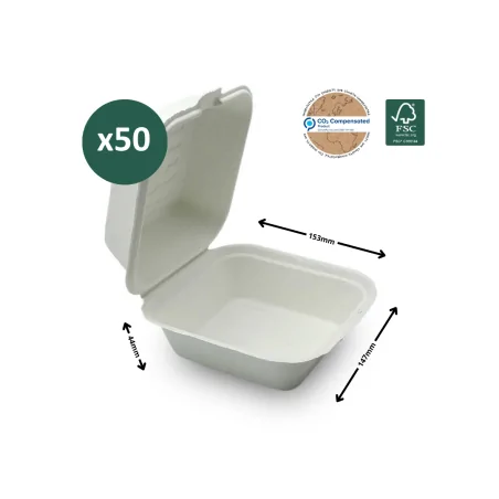 Envase Hamburguesa Bio 50uds