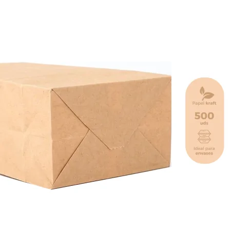 Bolsa de Papel Kraft Americana 25+15x45
