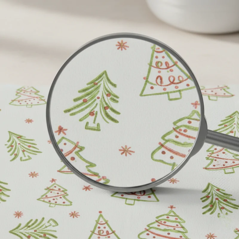 Servilleta Papel Kanguro Navidad Blanca