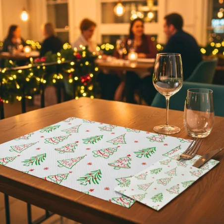 Servilleta Papel Kanguro Navidad Blanca