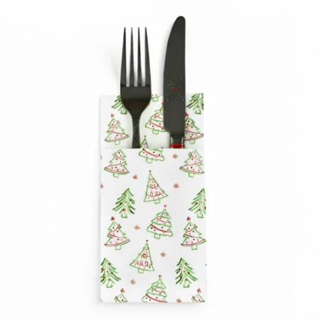 Servilleta Papel Kanguro Navidad Blanca