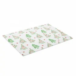 Mantel Papel 30x40 Navidad Blanco