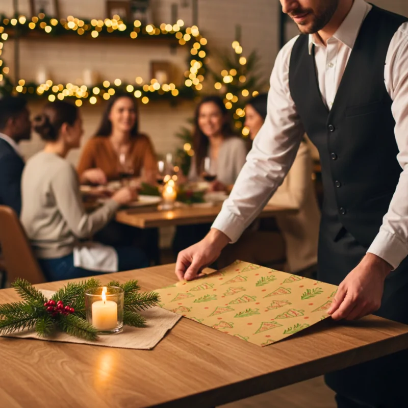 Mantel Papel 30x40 Navidad ECO