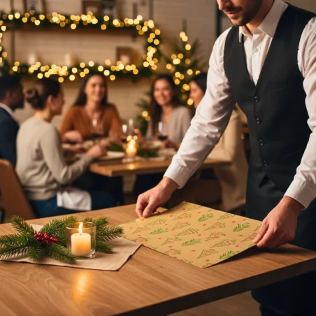 Mantel Papel 30x40 Navidad ECO