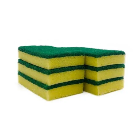 Estropajo con Esponja 6uds
