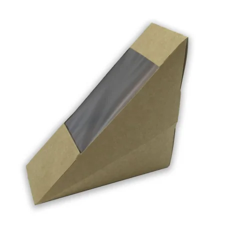 Envase de Cartón Kraft para Sandwich 52mm 50uds