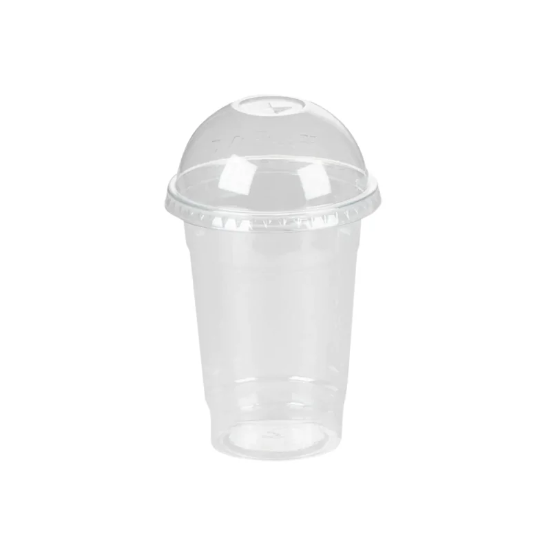 Tapa Cúpula con Agujero para Vaso Pet 100Uds