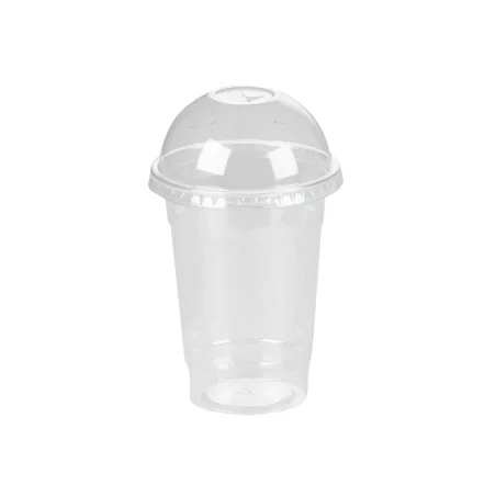 Tapa Cúpula con Agujero para Vaso Pet 100Uds