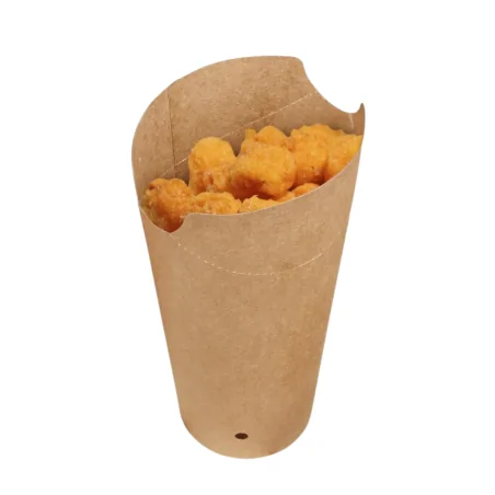 Vasos para Fritos con Troquel 16 Onzas Kraft 50 Uds