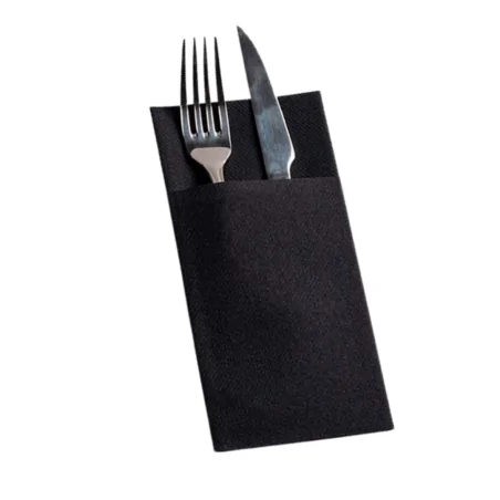 Servilleta Air Laid Kanguro Negro 30Uds