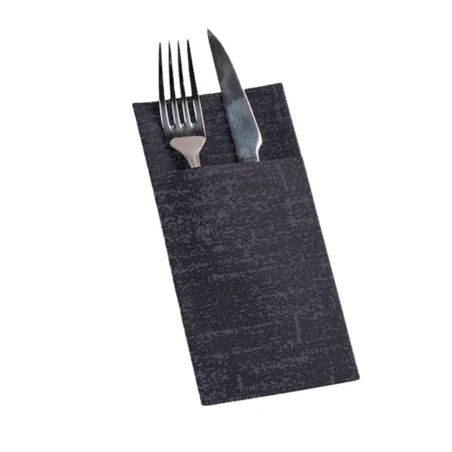 Servilleta Air Laid Kanguro Strauss Negro 30Uds