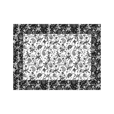 Mantel Papel 30X40 Cachemir Negro 500Uds