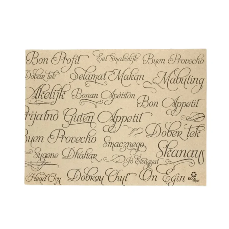 Mantel Papel 30X40 Buen Provecho Eco Nature 500Uds