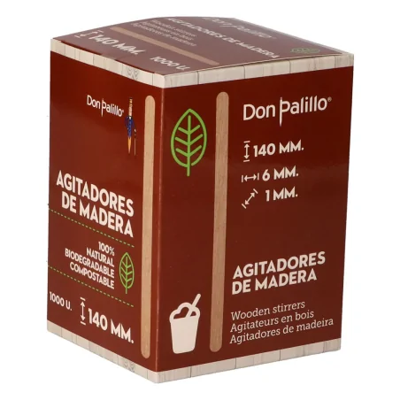 Agitadores De Madera 14Cm 500 Uds