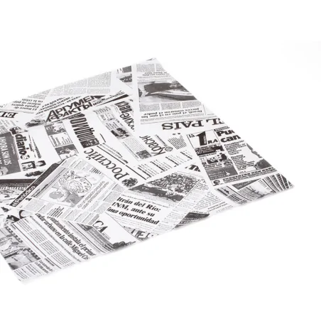 Papel Antigrasa Blanco News 1.000uds