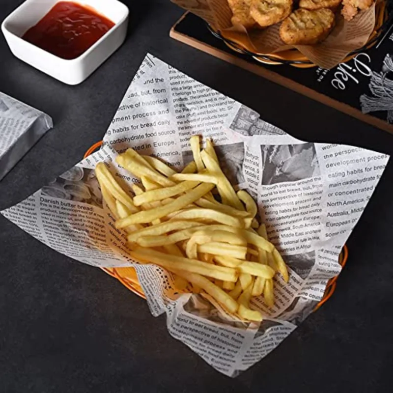 Papel Antigrasa Blanco News 1.000uds