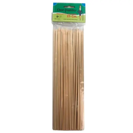 Brocheta de bambú 25cm 100uds