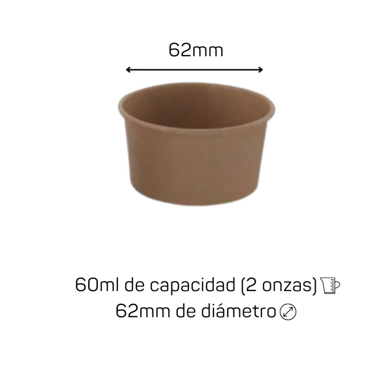 Salsero Cartón 2 Onzas 50Uds