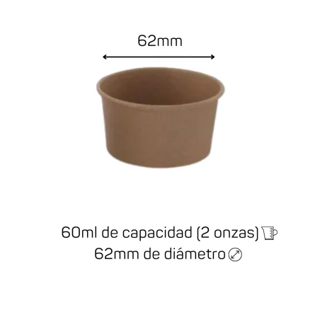 Salsero Cartón 2 Onzas 50Uds