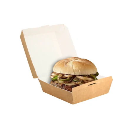 Envase Hamburguesa Kraft Grande 150uds