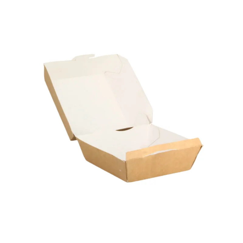 Envase Hamburguesa Kraft Pequeño 150uds