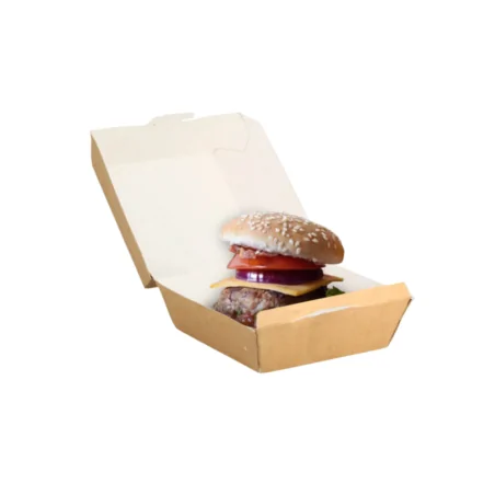 Envase Hamburguesa Kraft Pequeño 150uds