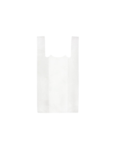 Bolsas Camiseta Blanca 42X52 70% Reciclado 100 Uds