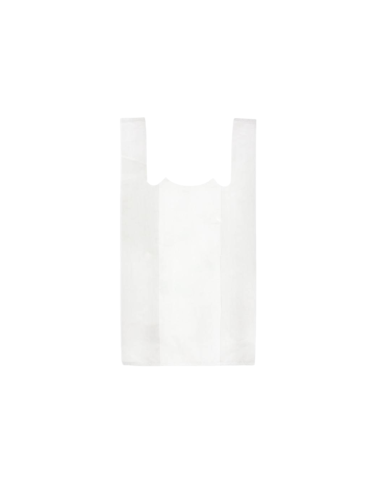 Bolsas Camiseta Blanca 42X52 70% Reciclado 100 Uds