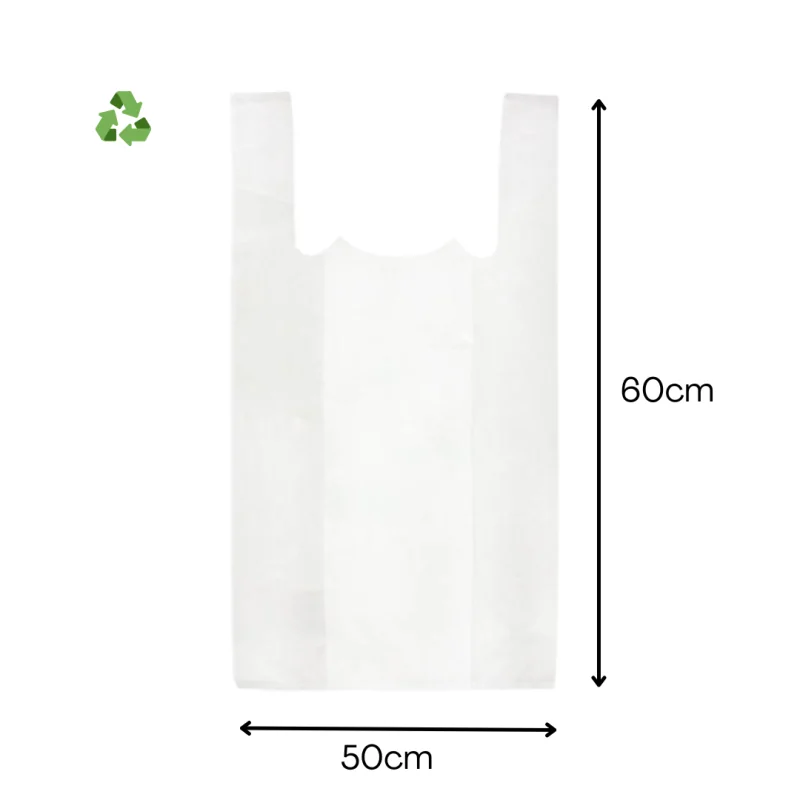 Bolsas Camiseta Blanca 50X60 100 Uds