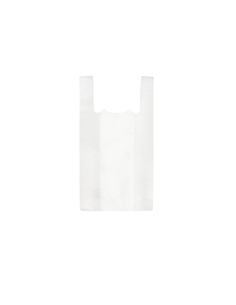 Bolsas Camiseta Blanca 35X45 70% Reciclado 100 Uds